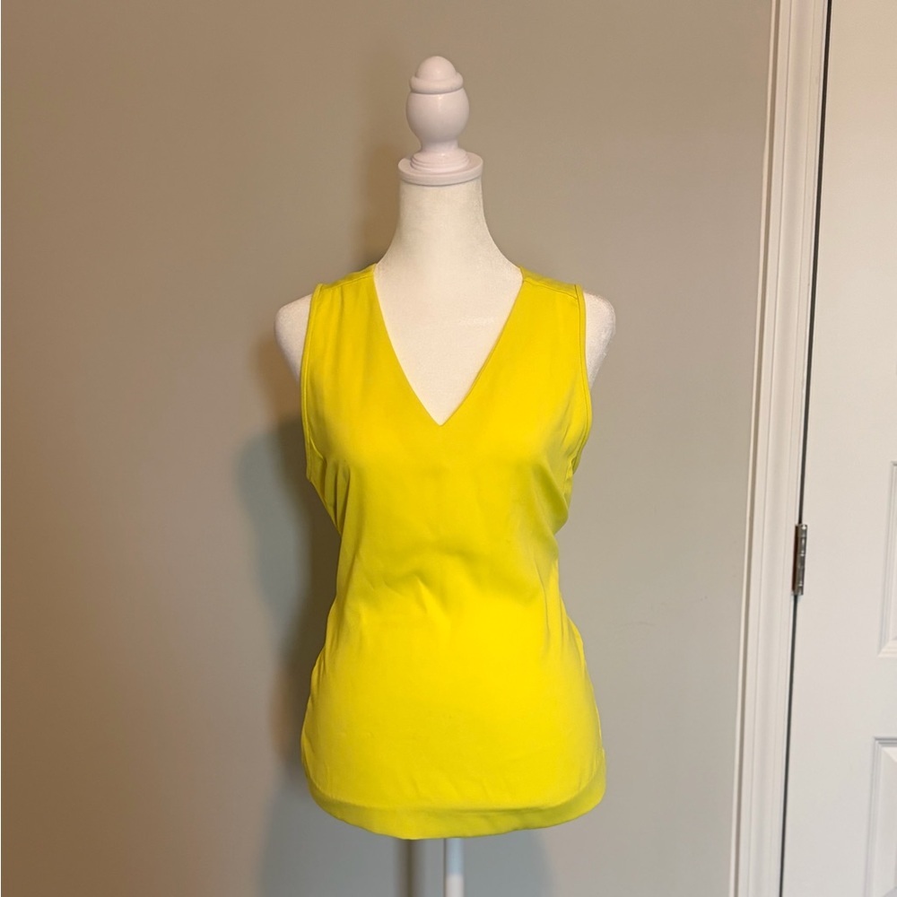 J. Crew Bright Yellow V-Neck Tank Top